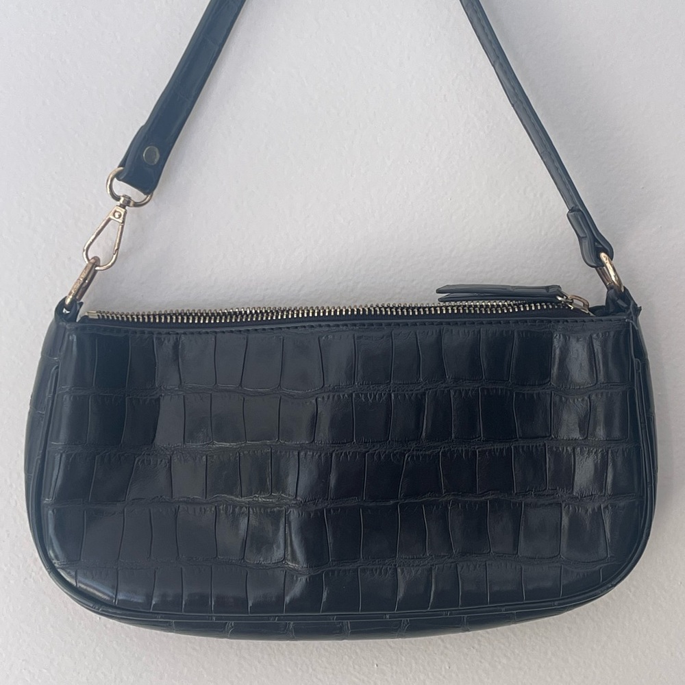 Vintage Pleather Snakeskin Shoulder Bag